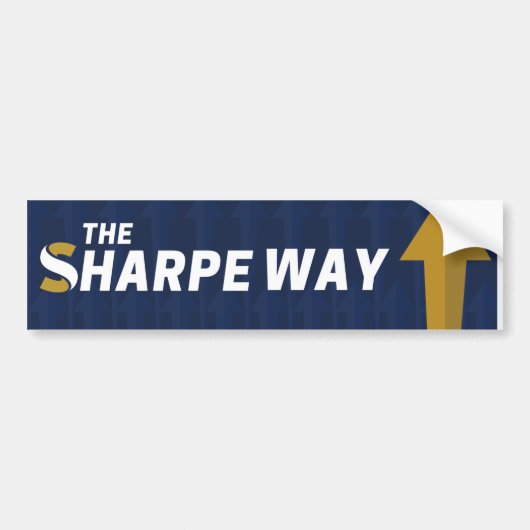 Bumpersticker - Sharpe Way (Voorkant)