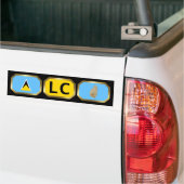 Bumpersticker Sint Lucia-vlaggenplattegrond (Op Truck)