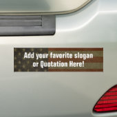Bumpersticker Sjabloon (Op auto)