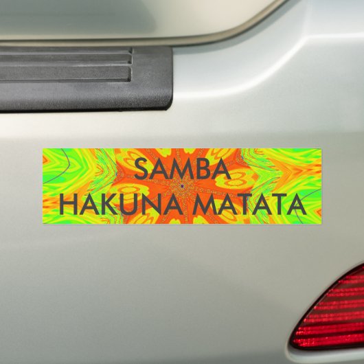 Bumpersticker Sjabloon (Op auto)