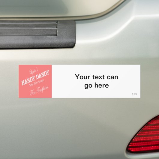 bumpersticker sjabloon (Op auto)