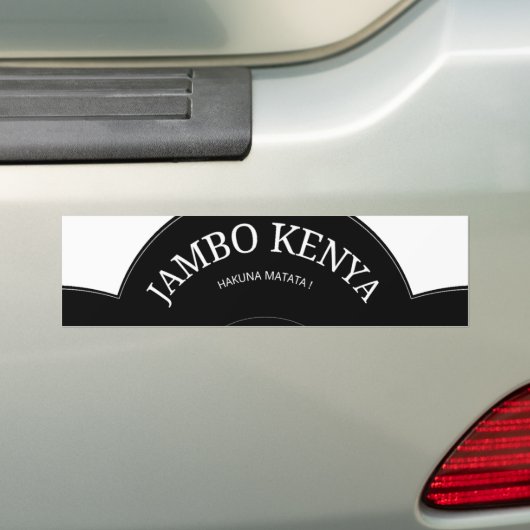 Bumpersticker Sjabloon (Op auto)