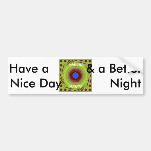 Bumpersticker Sjabloon Auto Bumpersticker (Voorkant)