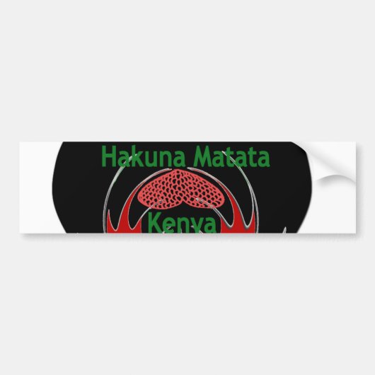 Bumpersticker Sjabloon Auto Bumpersticker (Voorkant)