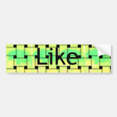 Bumpersticker Sjabloon Auto Bumpersticker (Voorkant)