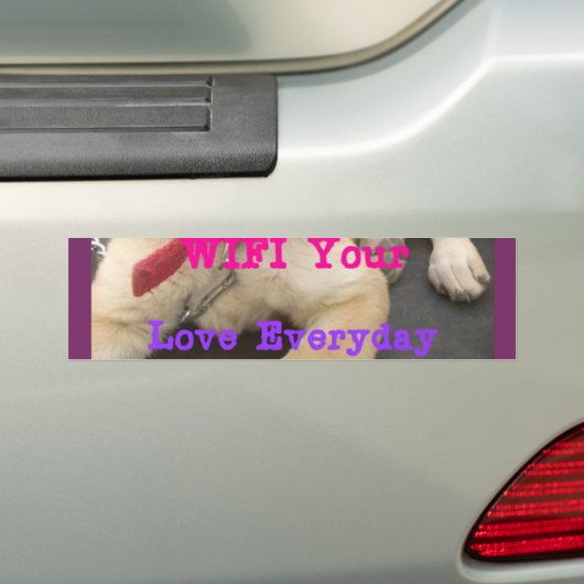 Bumpersticker Sjabloon Auto Bumpersticker (Op auto)