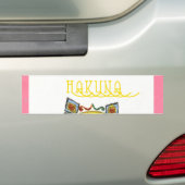 Bumpersticker Sjabloon Auto Bumpersticker (Op auto)