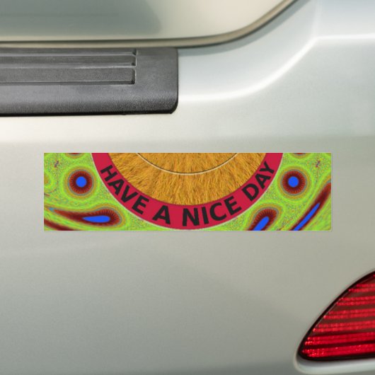 Bumpersticker Sjabloon Auto Bumpersticker (Op auto)