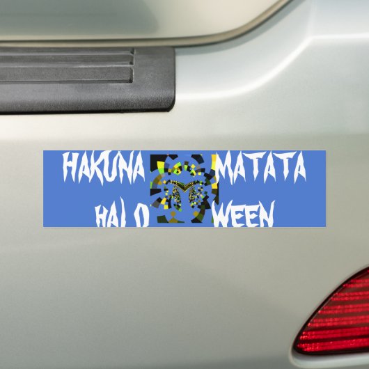 Bumpersticker Sjabloon Auto Bumpersticker (Op auto)