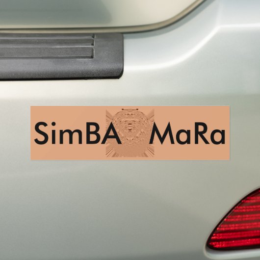 Bumpersticker Sjabloon Auto Bumpersticker (Op auto)