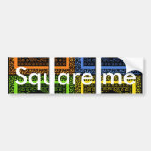 Bumpersticker Sjabloon Auto Bumpersticker (Voorkant)