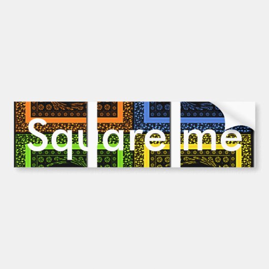 Bumpersticker Sjabloon Auto Bumpersticker (Voorkant)