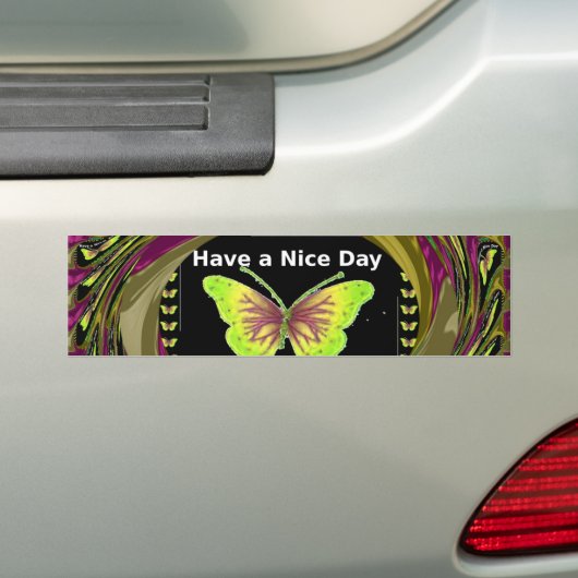 Bumpersticker Sjabloon Auto Bumpersticker (Op auto)