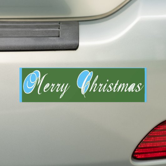 Bumpersticker Sjabloon auto met kerst (Op auto)