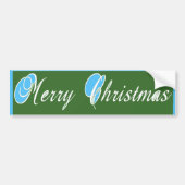 Bumpersticker Sjabloon auto met kerst (Voorkant)