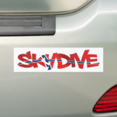 BUMPERSTICKER SKYDIVE BELGIË (Op auto)