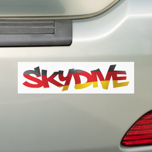 BUMPERSTICKER SKYDIVE DUITSLAND (Op auto)