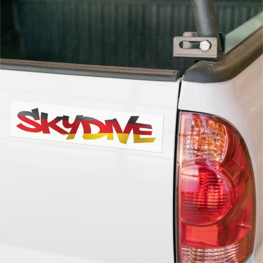 BUMPERSTICKER SKYDIVE DUITSLAND (Op Truck)