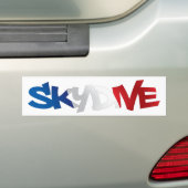 Bumpersticker SKYDIVE FRANKRIJK (Op auto)