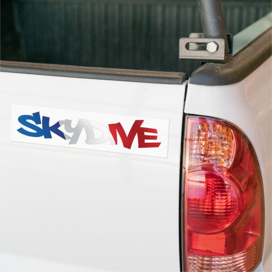 Bumpersticker SKYDIVE FRANKRIJK (Op Truck)