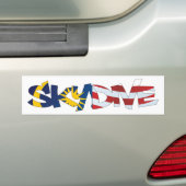 BUMPERSTICKER SKYDIVE MALEISIË (Op auto)
