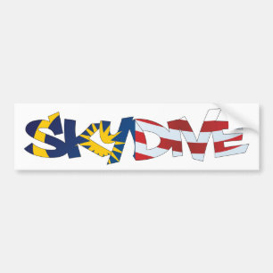 BUMPERSTICKER SKYDIVE MALEISIË