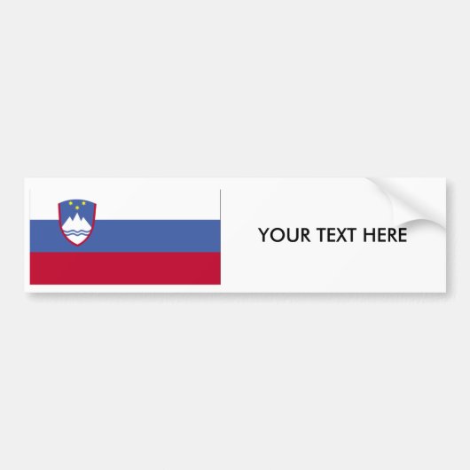 Bumpersticker SLOVENIË (Voorkant)