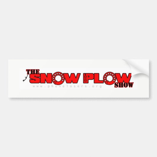 Bumpersticker sneeuwploeg Show (Voorkant)