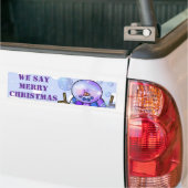 Bumpersticker-Snowman Prettige feestdagen Kerstmis Bumpersticker (Op Truck)