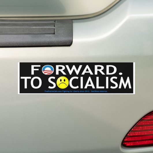 Bumpersticker socialisme (Op auto)