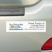 Bumpersticker - SPAA Logo en trotse docent (Op auto)