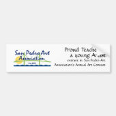 Bumpersticker - SPAA Logo en trotse docent (Voorkant)