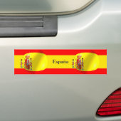 Bumpersticker Spaanse vlag (Op auto)