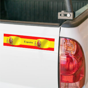 Bumpersticker Spaanse vlag