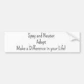 Bumpersticker Spay en Neuter (Voorkant)