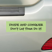 Bumpersticker splitsen en veroveren (Op auto)