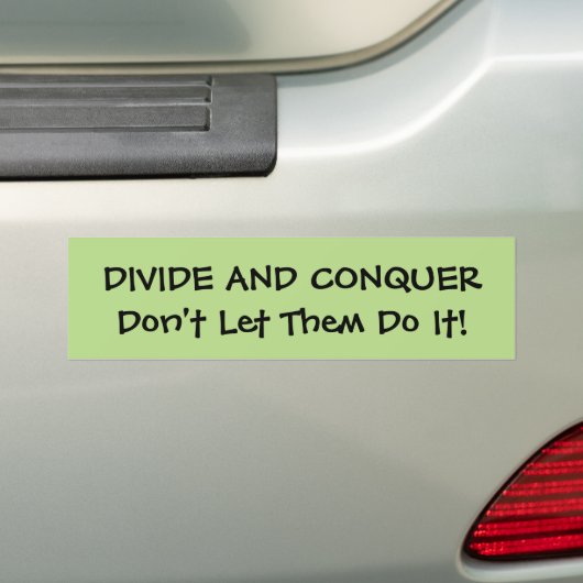 Bumpersticker splitsen en veroveren (Op auto)
