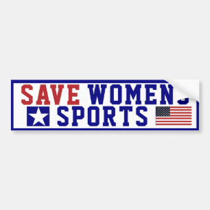 Bumpersticker Sport voor vrouwen opslaan