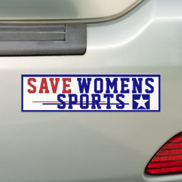 Bumpersticker Sport voor vrouwen opslaan
