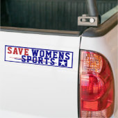 Bumpersticker Sport voor vrouwen opslaan (Op Truck)