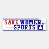 Bumpersticker Sport voor vrouwen opslaan (Voorkant)