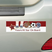 Bumpersticker SportBaby (Op auto)