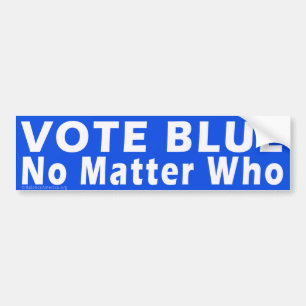 Bumpersticker "STEMMING BLUE No Matker Who"
