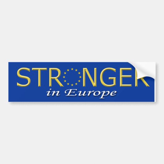 Bumpersticker Sterker in Europa (Voorkant)