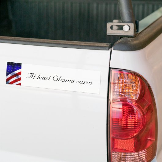Bumpersticker steunt President inspanningen (Op Truck)