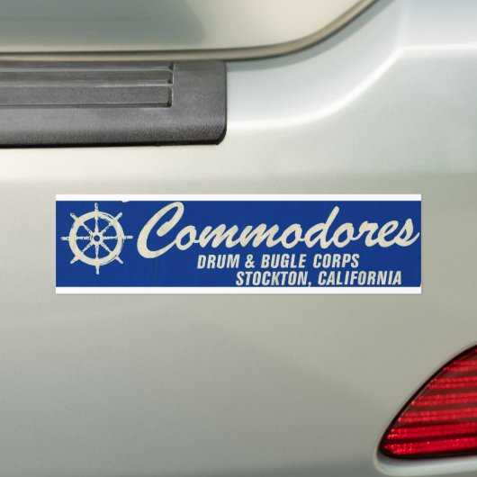 Bumpersticker-Stockton Commodores Drum & Bugle Bumpersticker (Op auto)