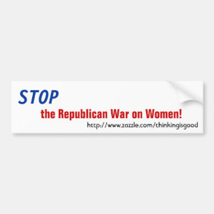 Bumpersticker - Stop de Republikeinse oorlog tegen