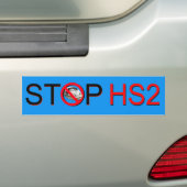 Bumpersticker STOP HS2 (Op auto)