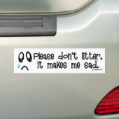 Bumpersticker strooisel (Op auto)