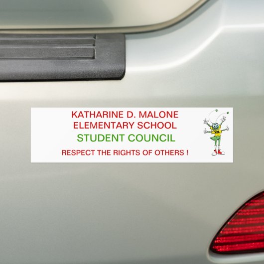 Bumpersticker studentenraad (Op auto)